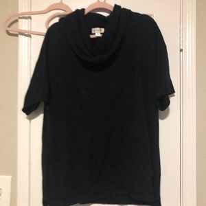 Black short sleeve sweater